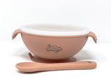 Silicon Bowl with lid and spoon