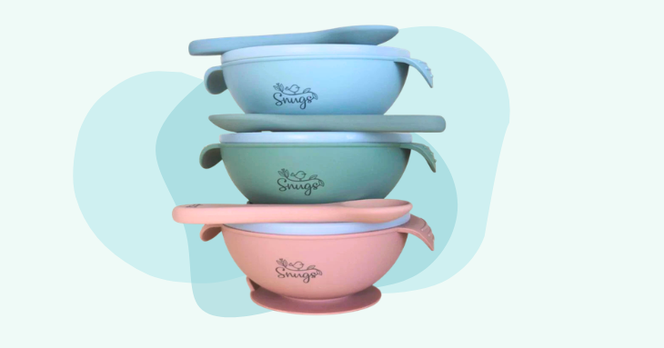 Silicon Bowl with lid and spoon