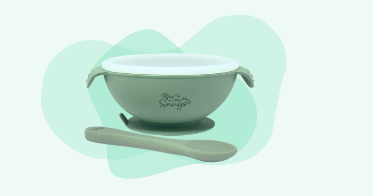 Silicon Bowl with lid and spoon