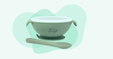 Silicon Bowl with lid and spoon