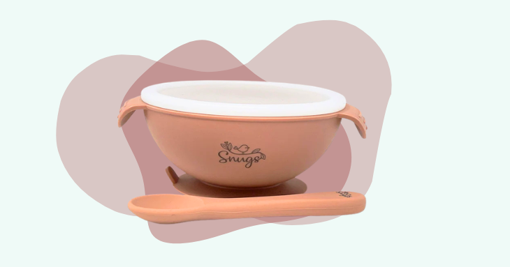 Silicon Bowl with lid and spoon