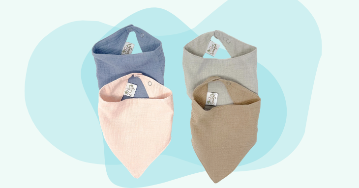 2-Pack Baby Soft Cotton Bib