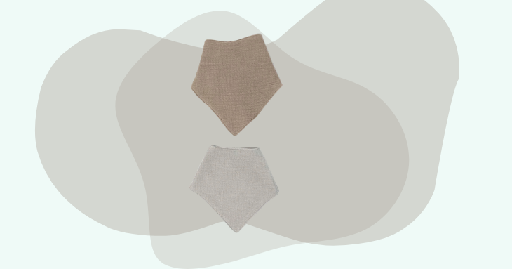 2-Pack Baby Soft Cotton Bib