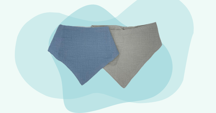 2-Pack Baby Soft Cotton Bib