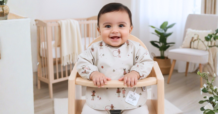 Long Sleeve Waterproof Baby Bib