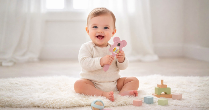 Koala Baby Silicon Teether Rattle