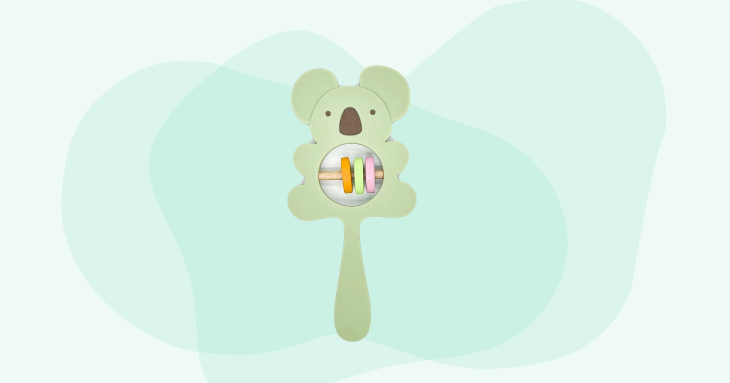 Koala Baby Silicon Teether Rattle