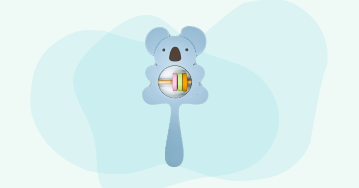 Koala Baby Silicon Teether Rattle