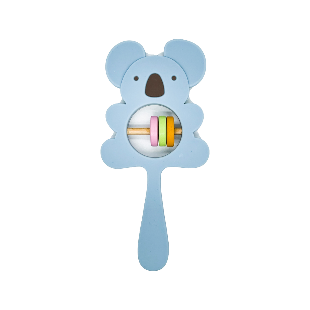 The Baby Toon™ Silicone Teething Spoon, Blue Koala